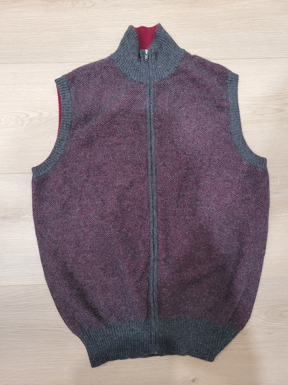 Rare Vintage Label Gobi* Cashmere Mens S Burgundy Vest
